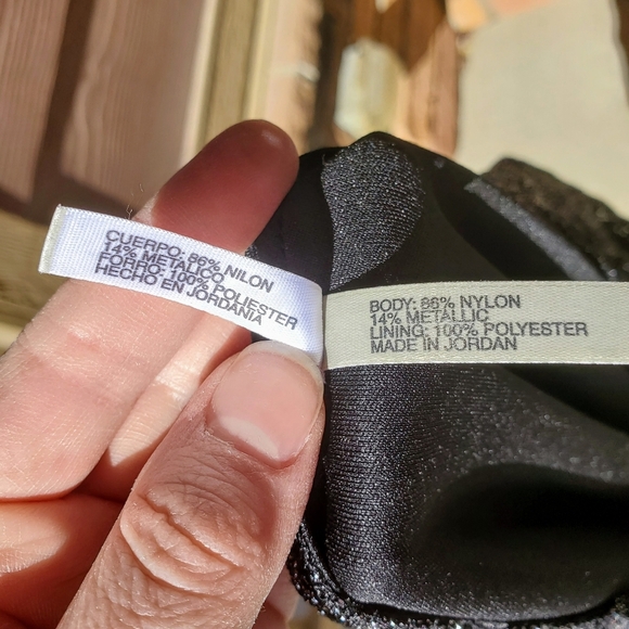 White Stag Shimmery Sparkle Holiday Blouse Women's Size Medium Silver Combo EUC - Picture 5 of 16